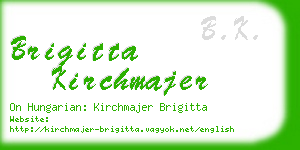 brigitta kirchmajer business card